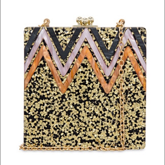 Like Dreams Alexa Gold Clutch - Picture 2 of 3
